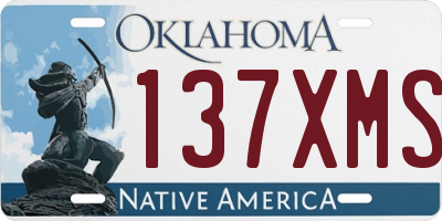 OK license plate 137XMS