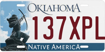 OK license plate 137XPL