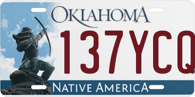 OK license plate 137YCQ