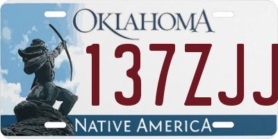OK license plate 137ZJJ