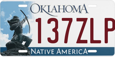 OK license plate 137ZLP