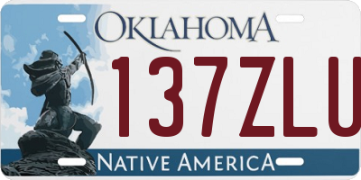 OK license plate 137ZLU