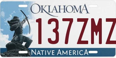OK license plate 137ZMZ