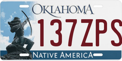 OK license plate 137ZPS