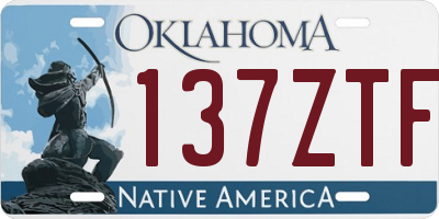 OK license plate 137ZTF