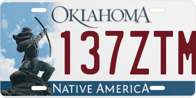 OK license plate 137ZTM