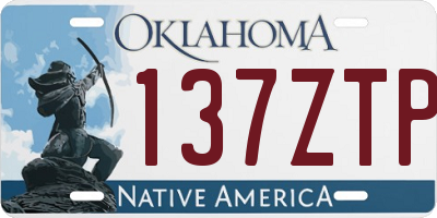 OK license plate 137ZTP