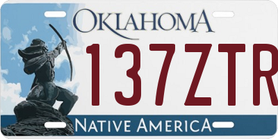 OK license plate 137ZTR