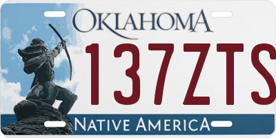 OK license plate 137ZTS