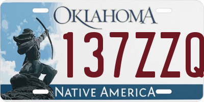 OK license plate 137ZZQ