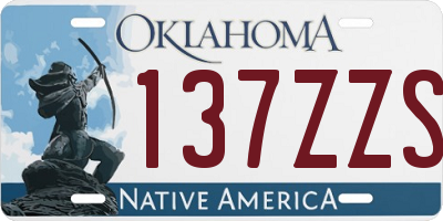 OK license plate 137ZZS