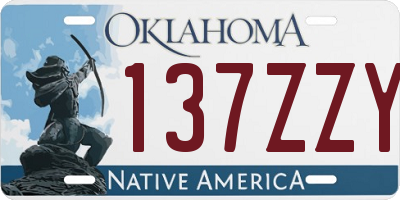 OK license plate 137ZZY