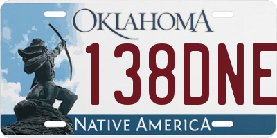 OK license plate 138DNE