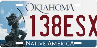 OK license plate 138ESX