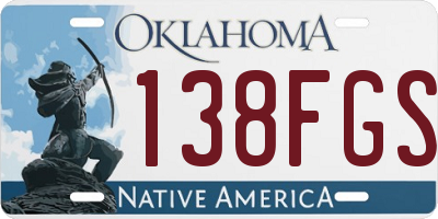 OK license plate 138FGS