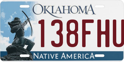 OK license plate 138FHU