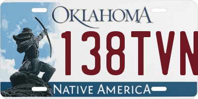 OK license plate 138TVN