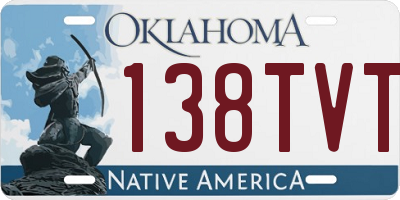 OK license plate 138TVT
