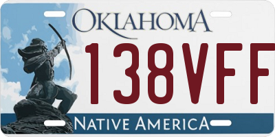 OK license plate 138VFF