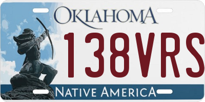 OK license plate 138VRS