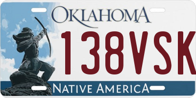 OK license plate 138VSK