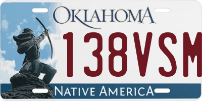OK license plate 138VSM