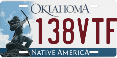 OK license plate 138VTF