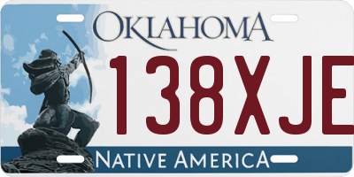 OK license plate 138XJE