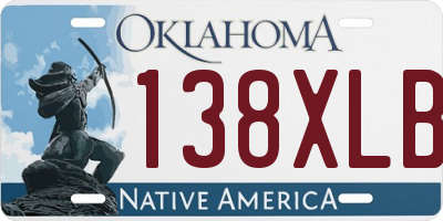 OK license plate 138XLB