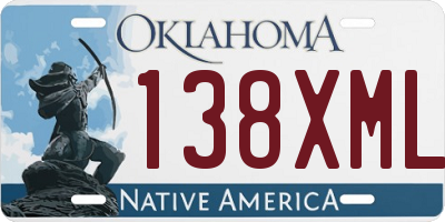 OK license plate 138XML