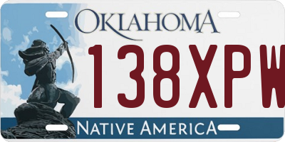 OK license plate 138XPW