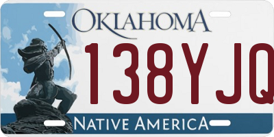 OK license plate 138YJQ
