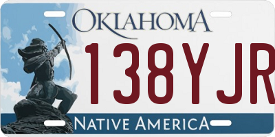 OK license plate 138YJR