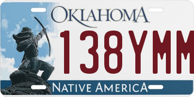 OK license plate 138YMM