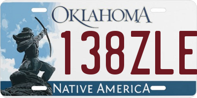OK license plate 138ZLE