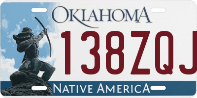 OK license plate 138ZQJ