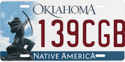 OK license plate 139CGB
