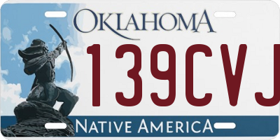 OK license plate 139CVJ