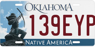 OK license plate 139EYP