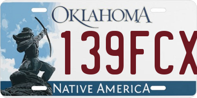 OK license plate 139FCX