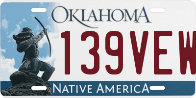 OK license plate 139VEW