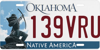 OK license plate 139VRU