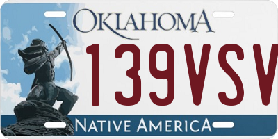 OK license plate 139VSV