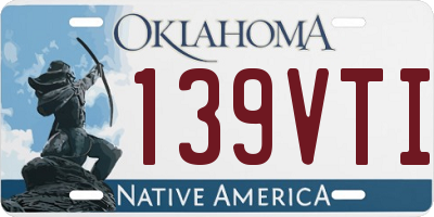 OK license plate 139VTI