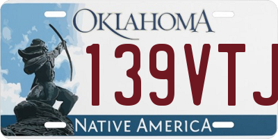 OK license plate 139VTJ