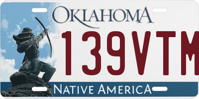 OK license plate 139VTM