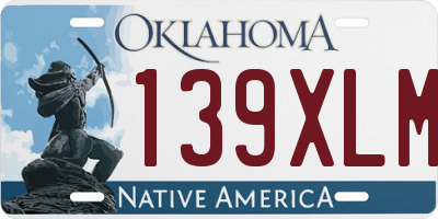 OK license plate 139XLM