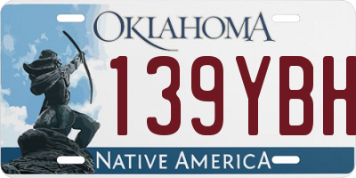 OK license plate 139YBH