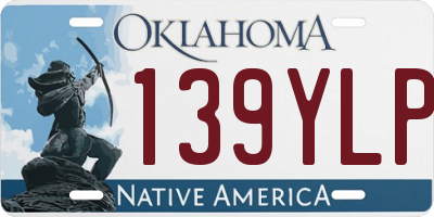 OK license plate 139YLP