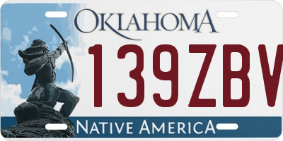 OK license plate 139ZBV